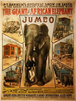 Jumbo the Elephant, in St. Thomas Ontario, statue, Barnum and Bailey Circus